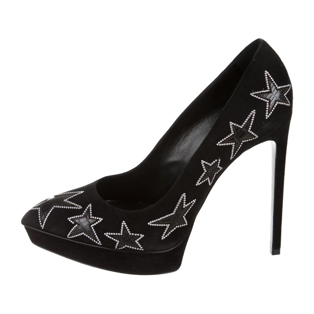 SAINT LAURENT
Janis Lizard-Accented Pumps
Size: 9 | IT 39